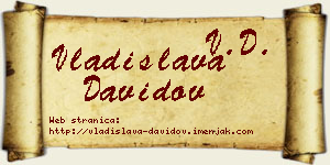 Vladislava Davidov vizit kartica